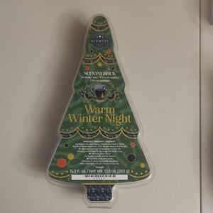 Scentsy Warm Winter Night Tree-Shaped Brick Of Wax